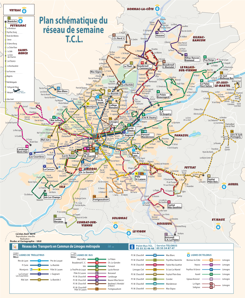 Plan Schématique Du Réseau De Semaine T.C.L