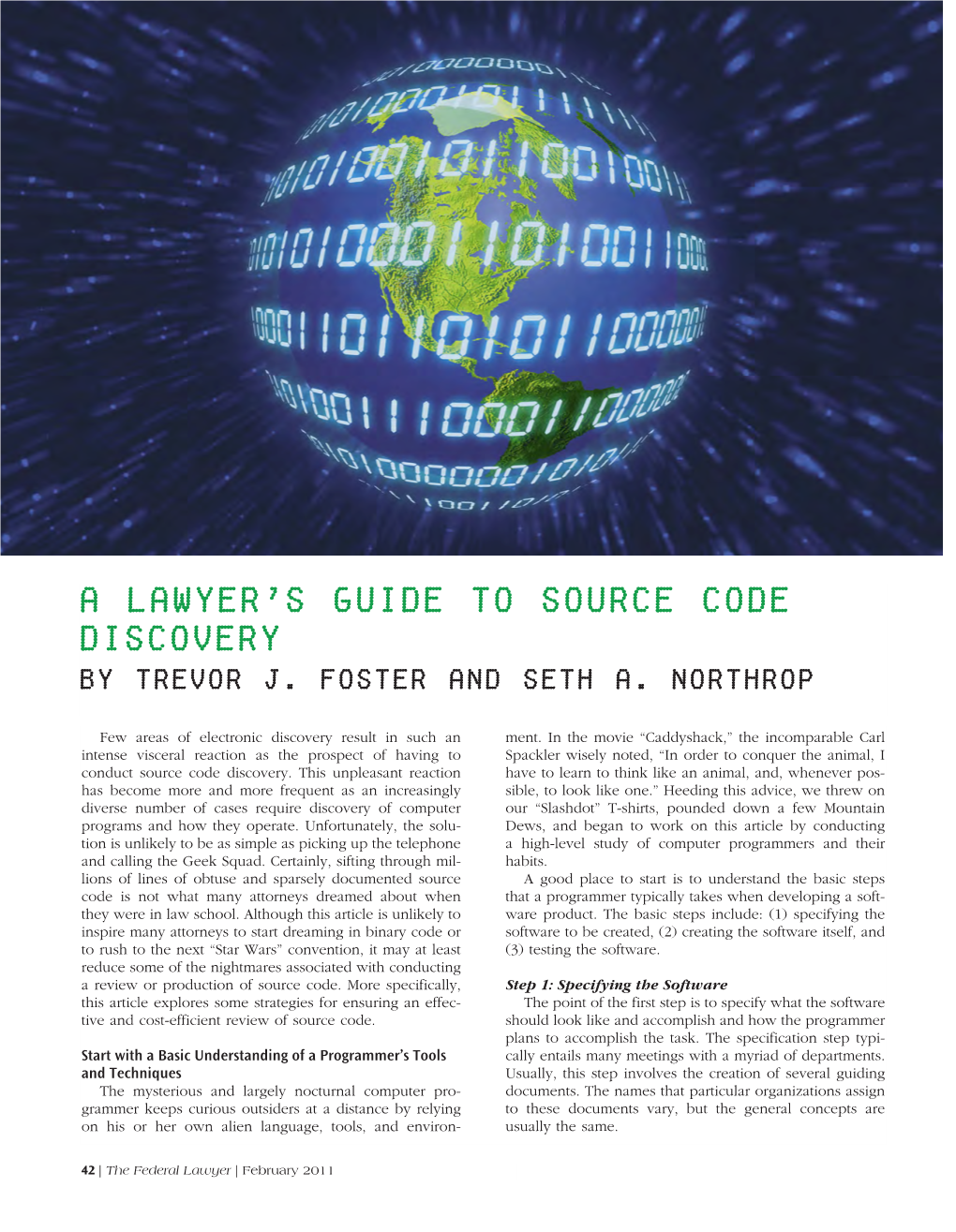 A Lawyer's Guide to Source Code Discovery by Trevor J