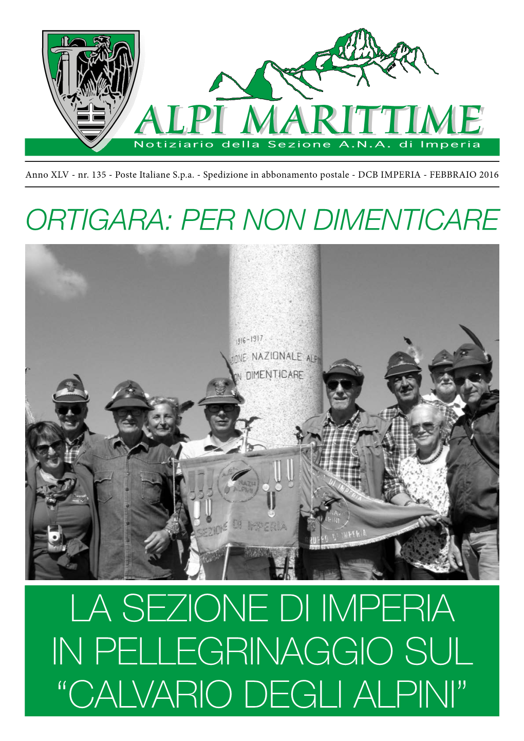 La Sezione Di Imperia in Pellegrinaggio