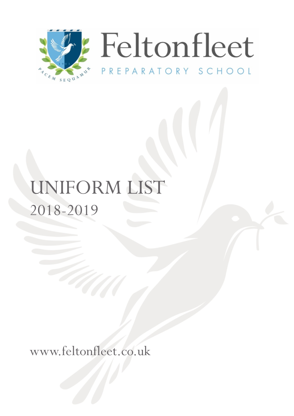 Uniform List 2018-2019