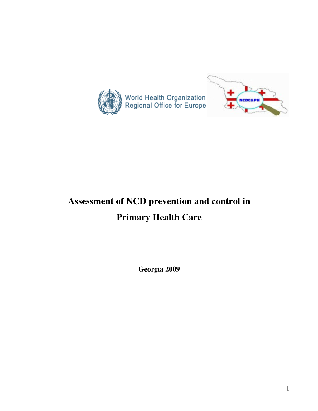 Assessment of NCD Prevention and Control in Primary Health Care