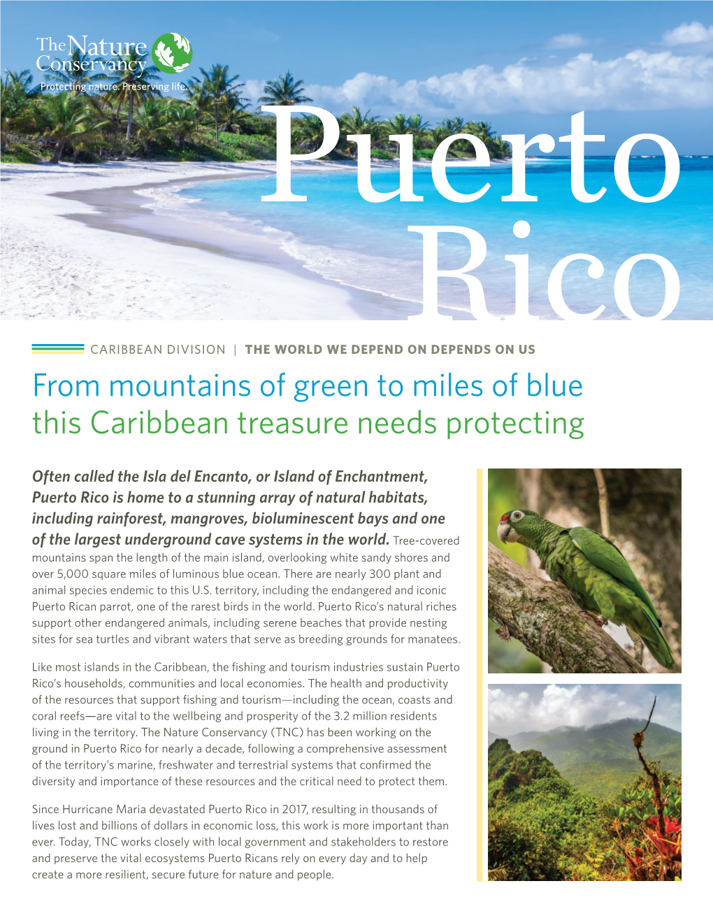 Puerto Rico Fact Sheet