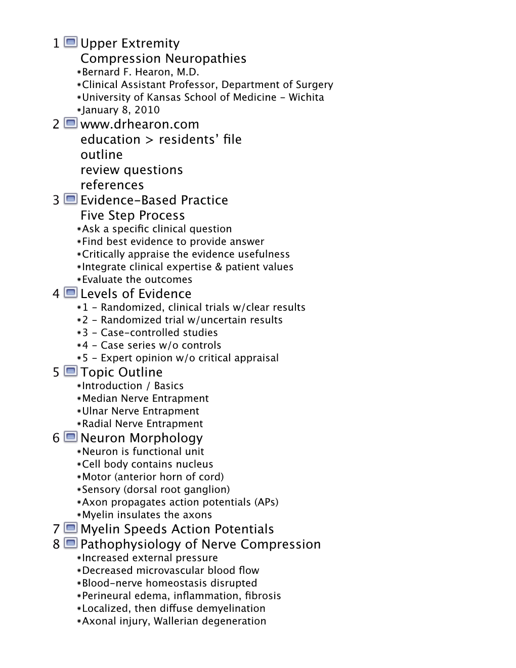 UECN 1/8/10 Outline