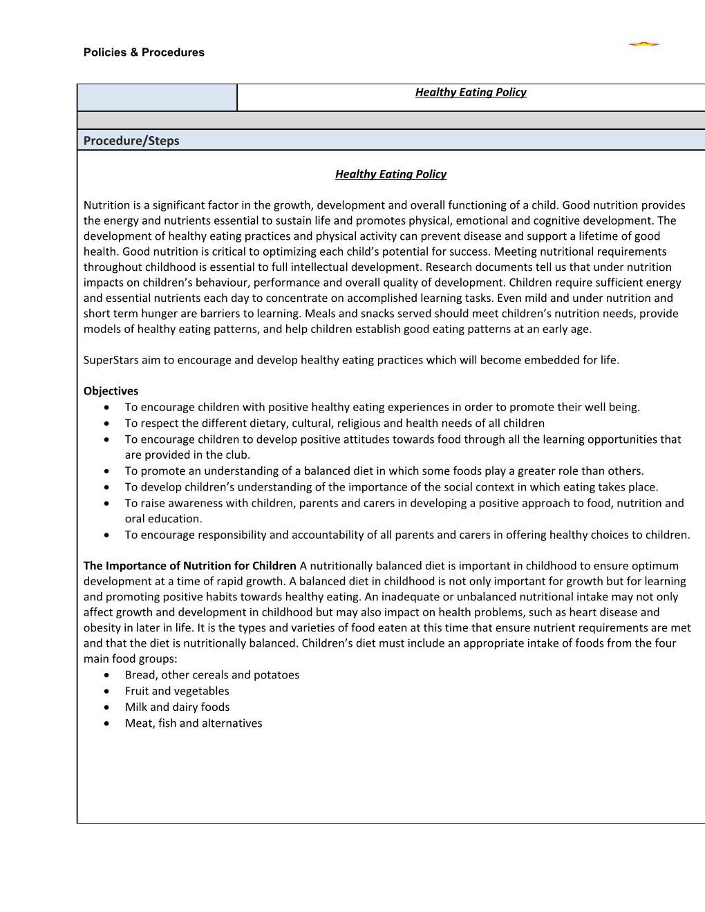 Policies & Procedures s5