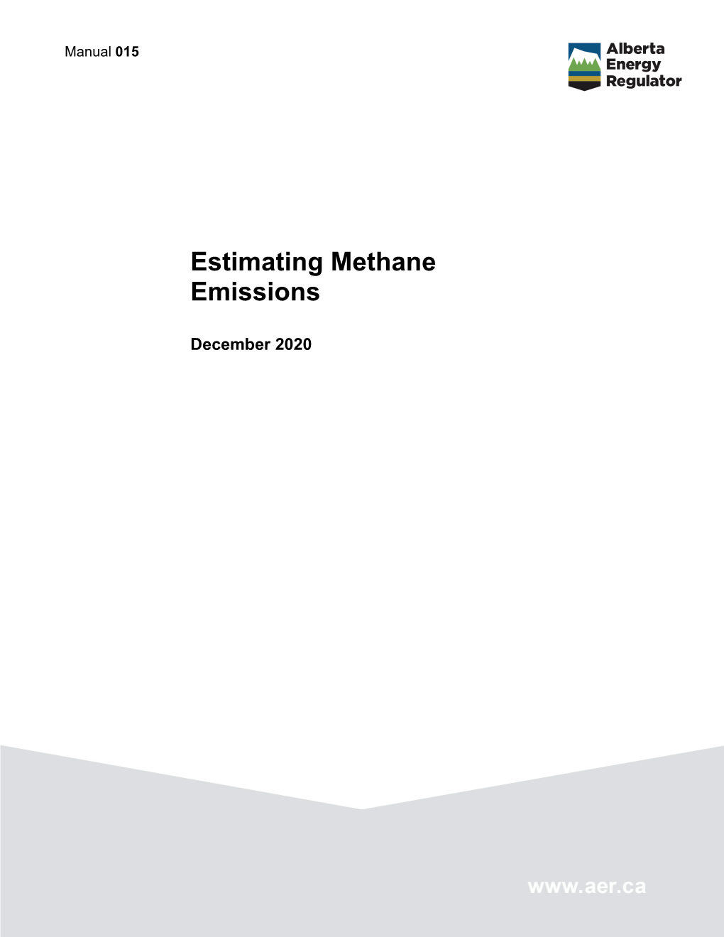 Manual 015: Estimating Methane Emissions