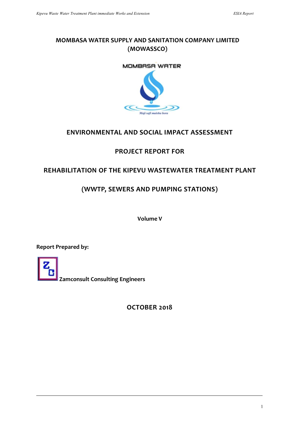 Environmental and Social Impact Assessment Project Report