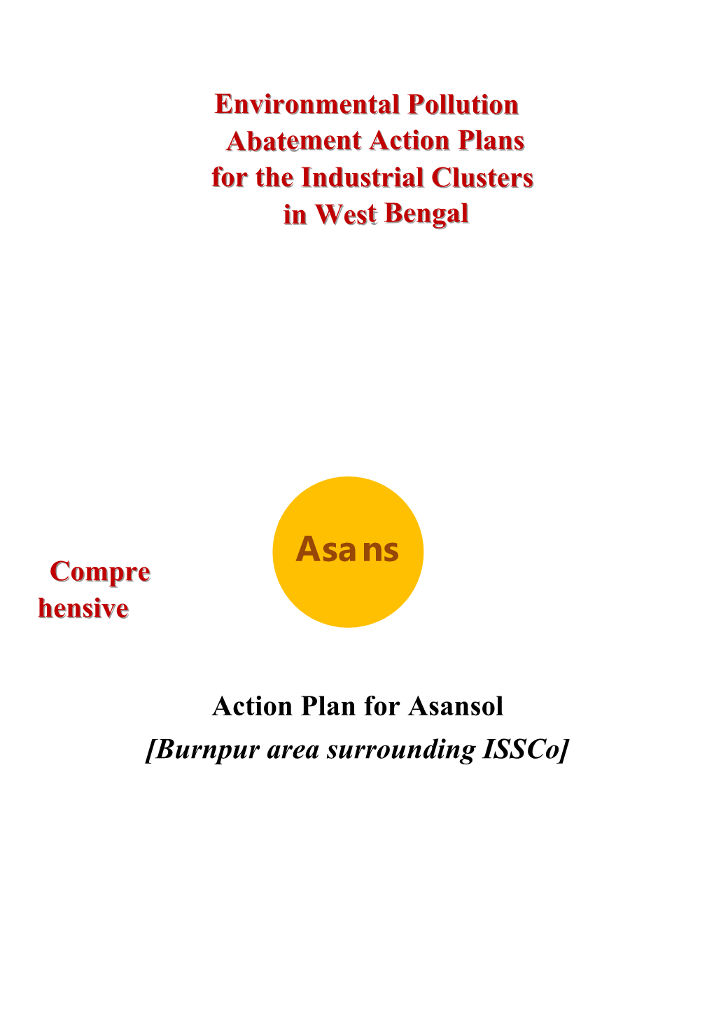 Action Plan for Asansol [Burnpur Area Surrounding Issco]