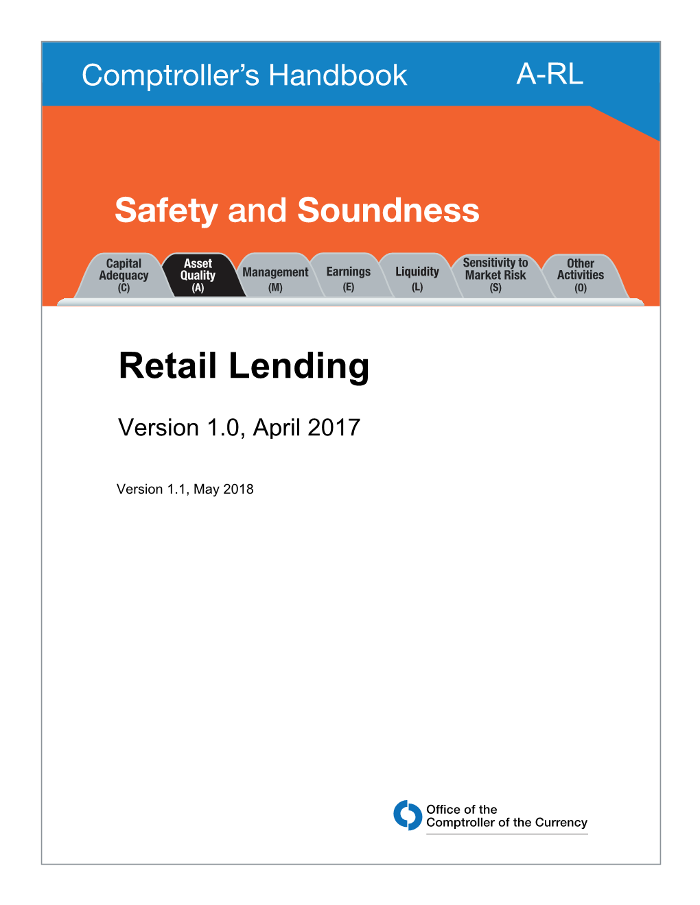Retail Lending, Comptroller's Handbook