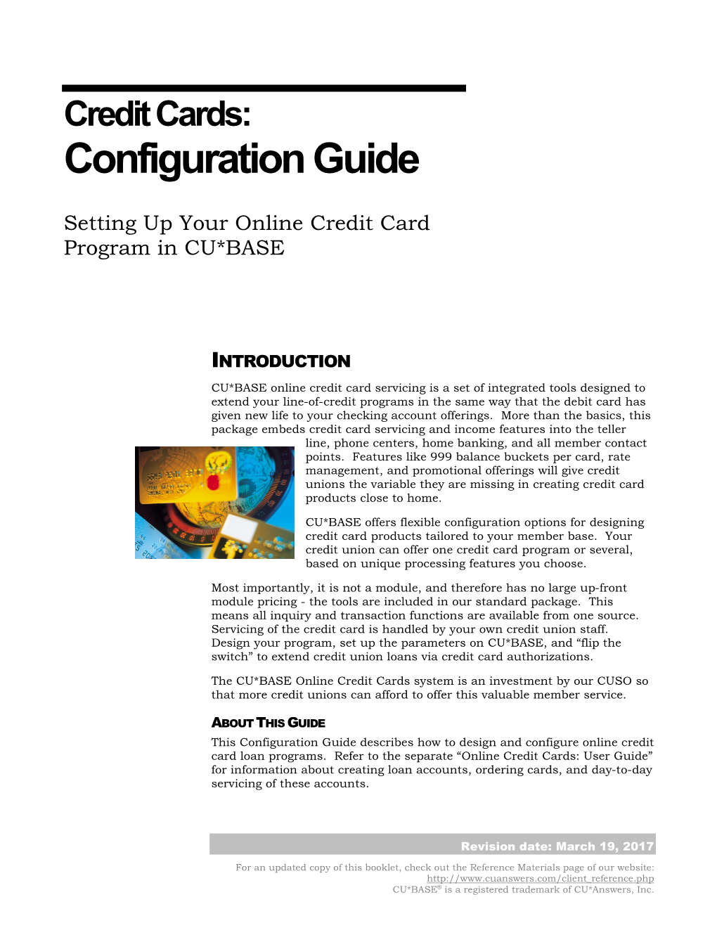 Credit Cards: Configuration Guide