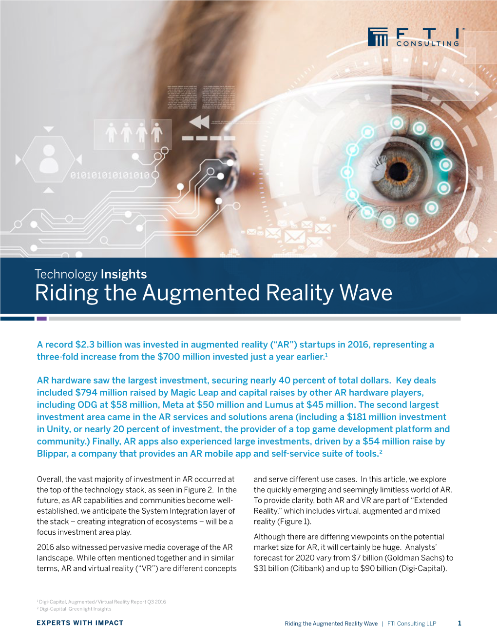 Riding the Augmented Reality Wave