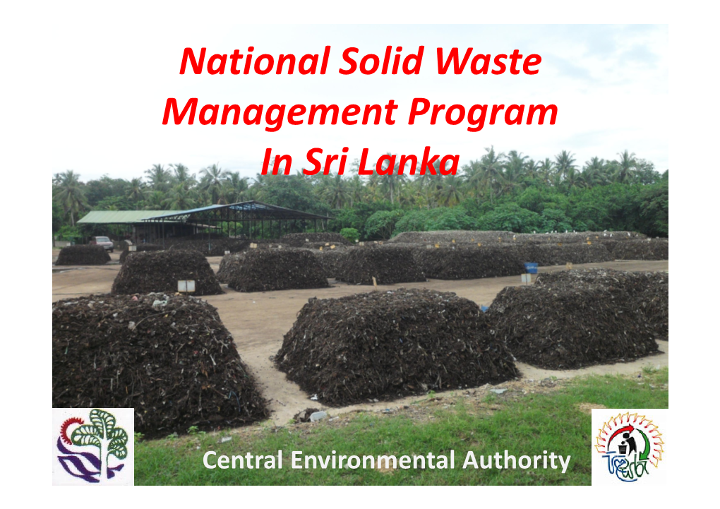 National Solid Waste Management Program in Sri Lanka