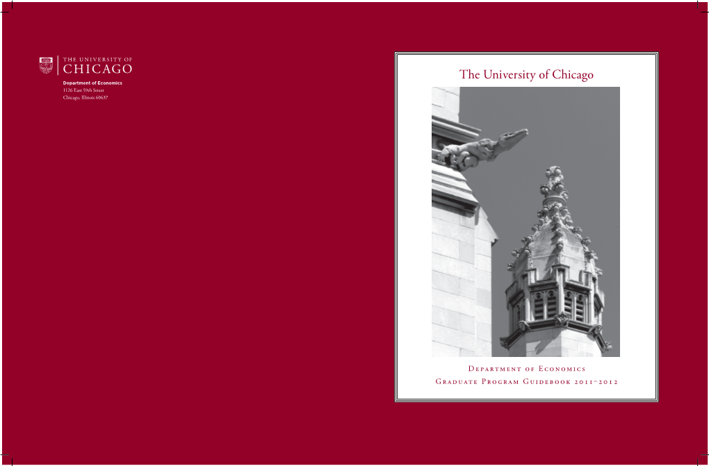 The University of Chicago Department of Economics 1126 East 59Th Street Chicago, Illinois 60637