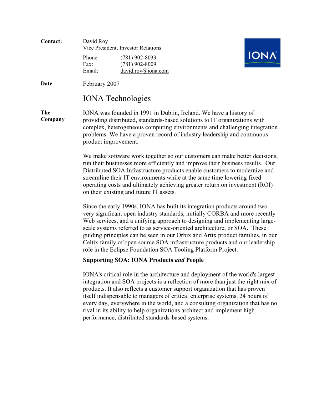 IONA Technologies