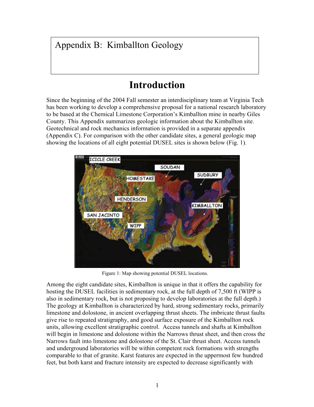 Geologic Setting