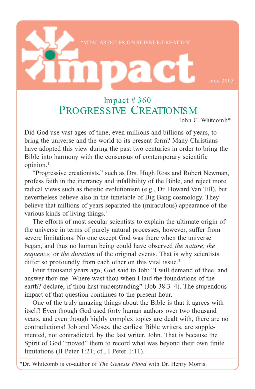 Download Progressive Creationism