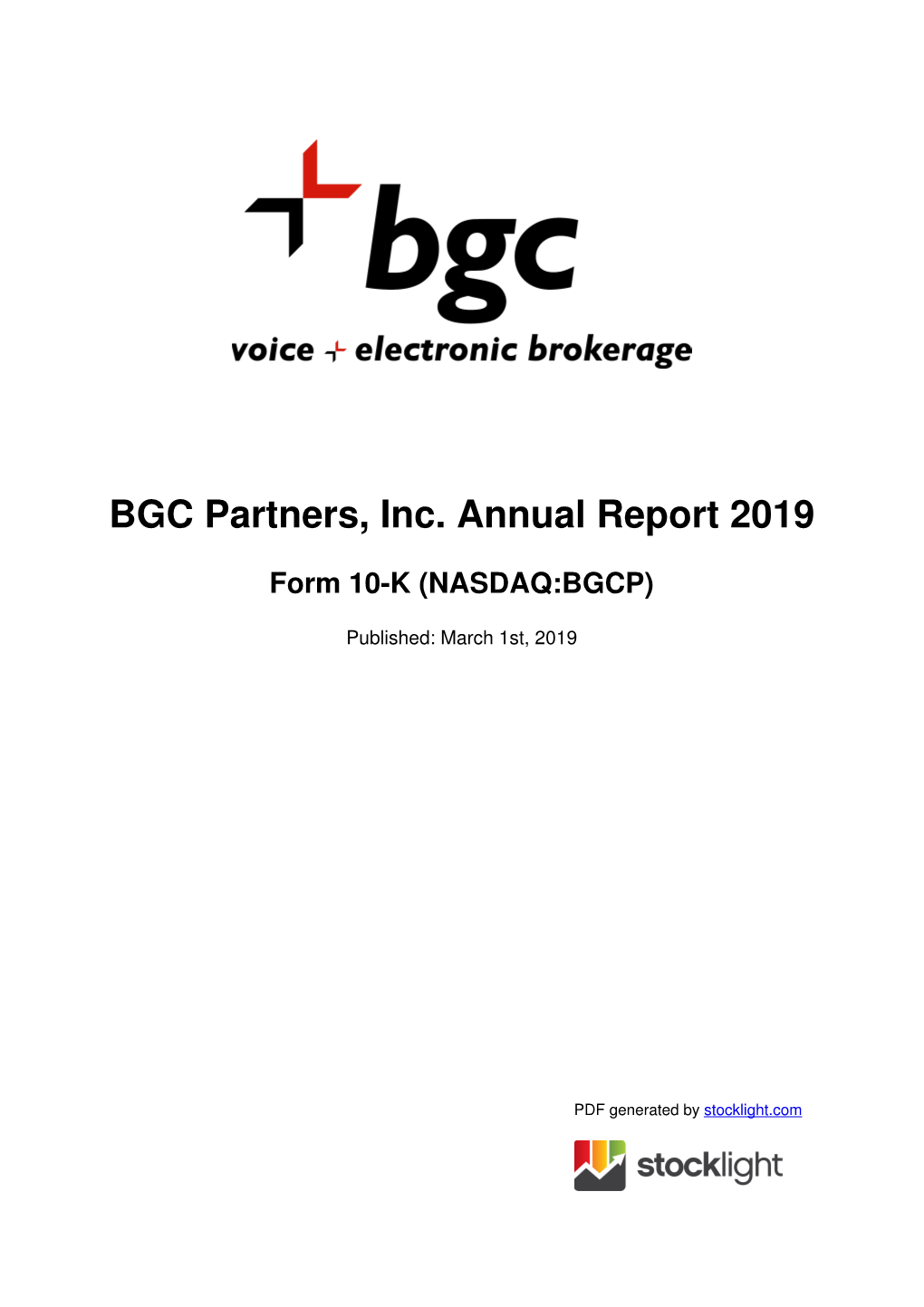 BGC Partners, Inc
