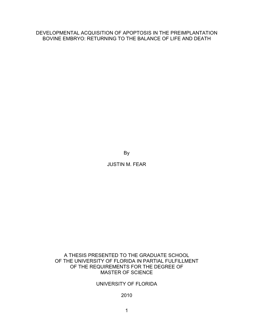 University of Florida Thesis Or Dissertation Formatting