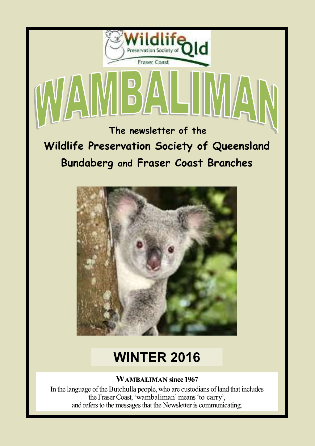 Wambaliman WINTER 2016