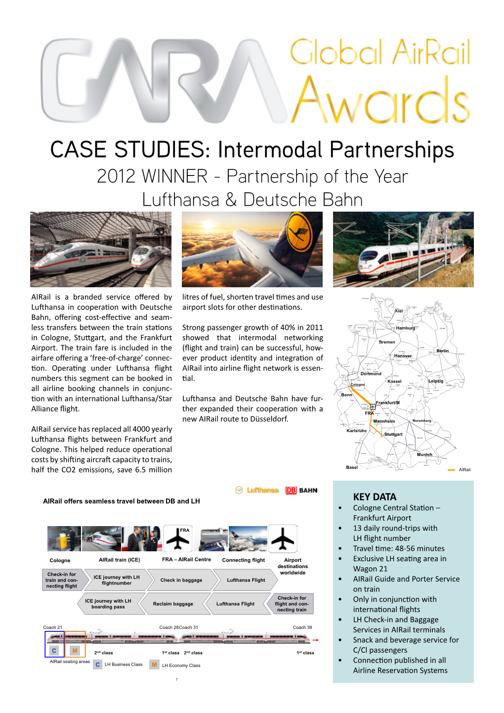 Intermodal Partnerships 2012 WINNER - Partnership of the Year Lufthansa & Deutsche Bahn