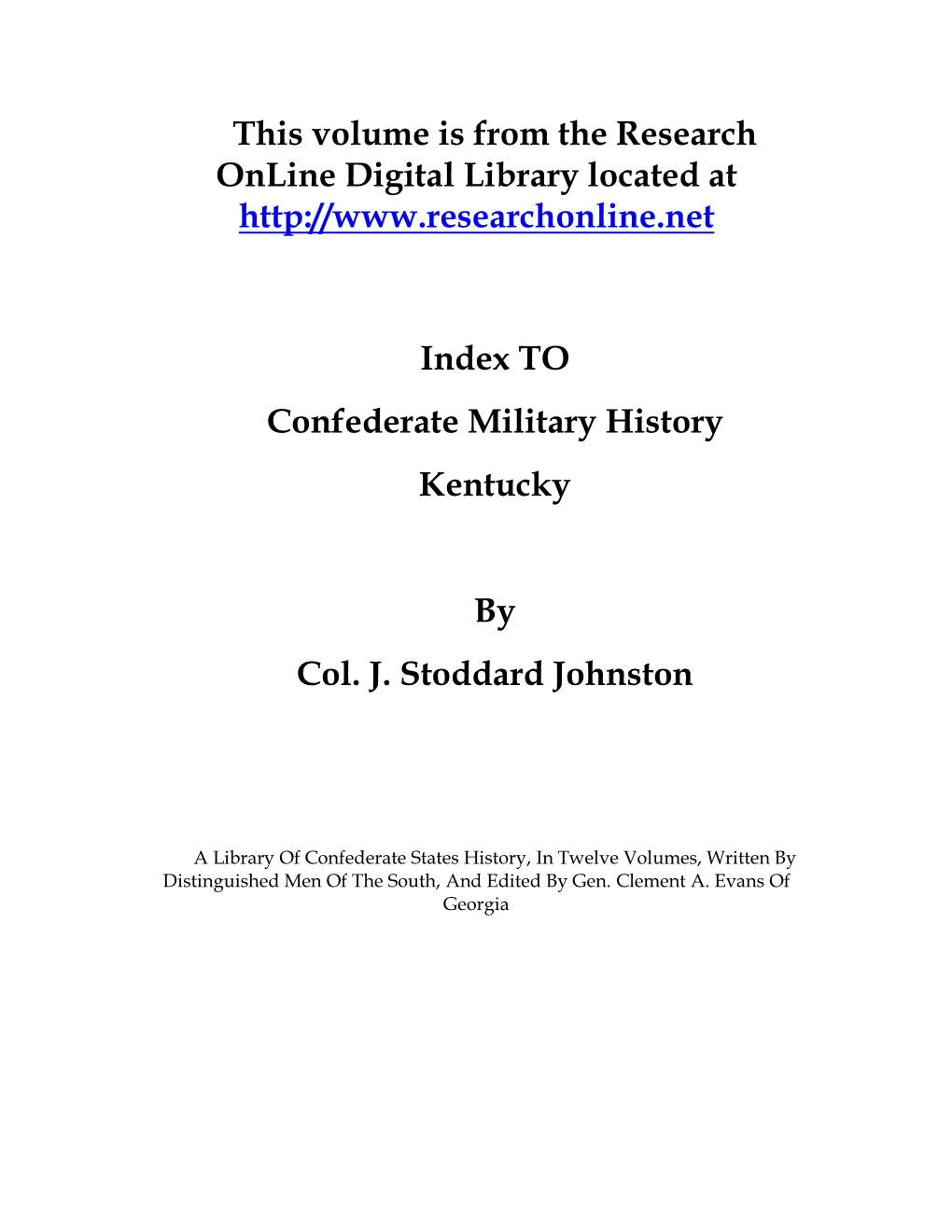 This Volume Is from the Research Online Digital Library Located At