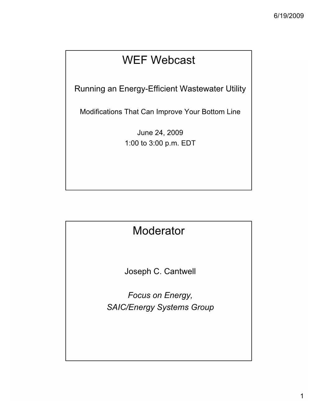 Energy-Efficiency Webcast