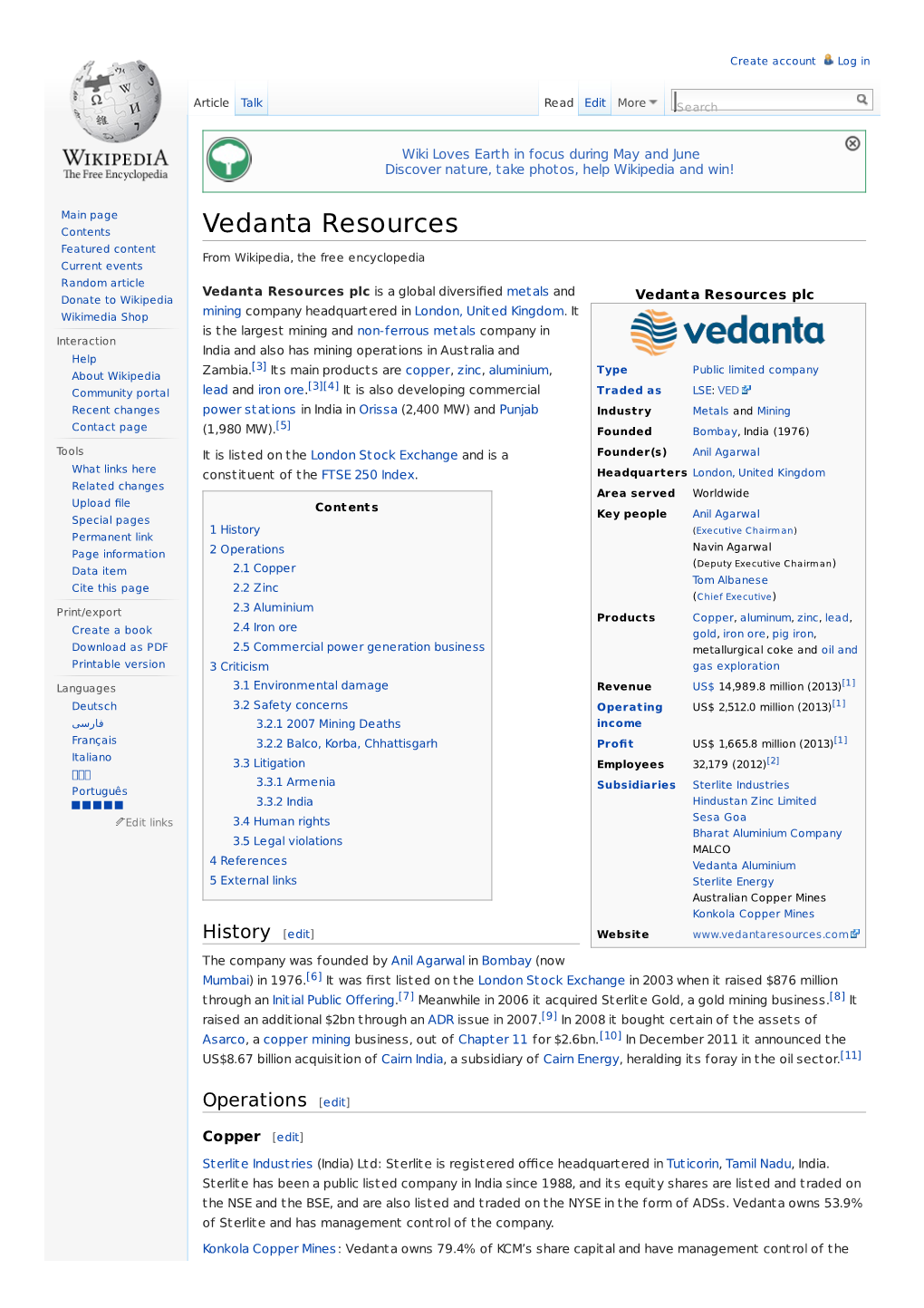 Vedanta Resources