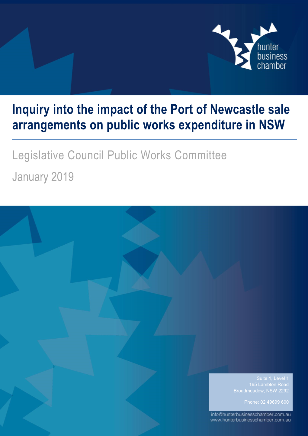 Inquiry Into the Port of Newcastle Sale Arrangements On
