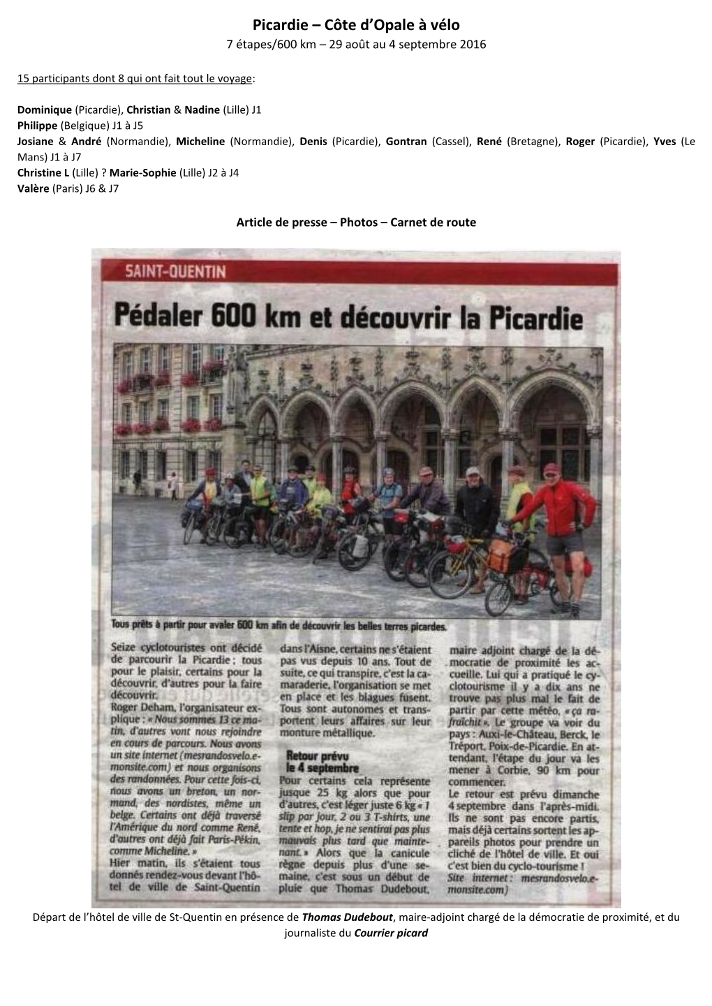 Picardie – Côte D'opale À Vélo