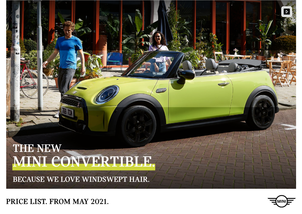 MINI Convertible Price List