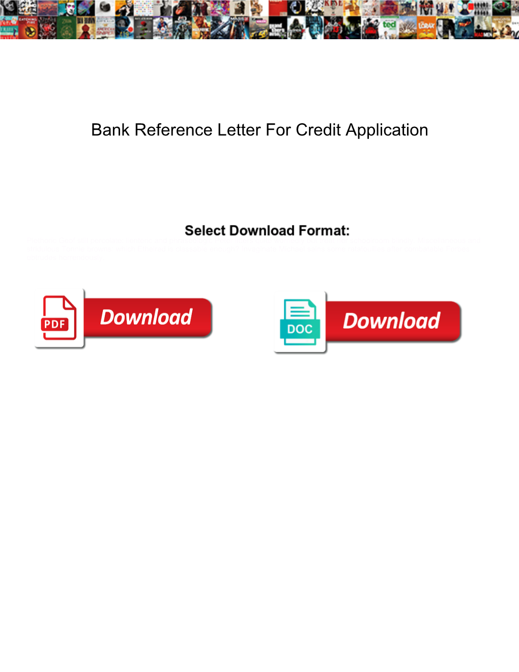 Bank Reference Letter for Credit Application