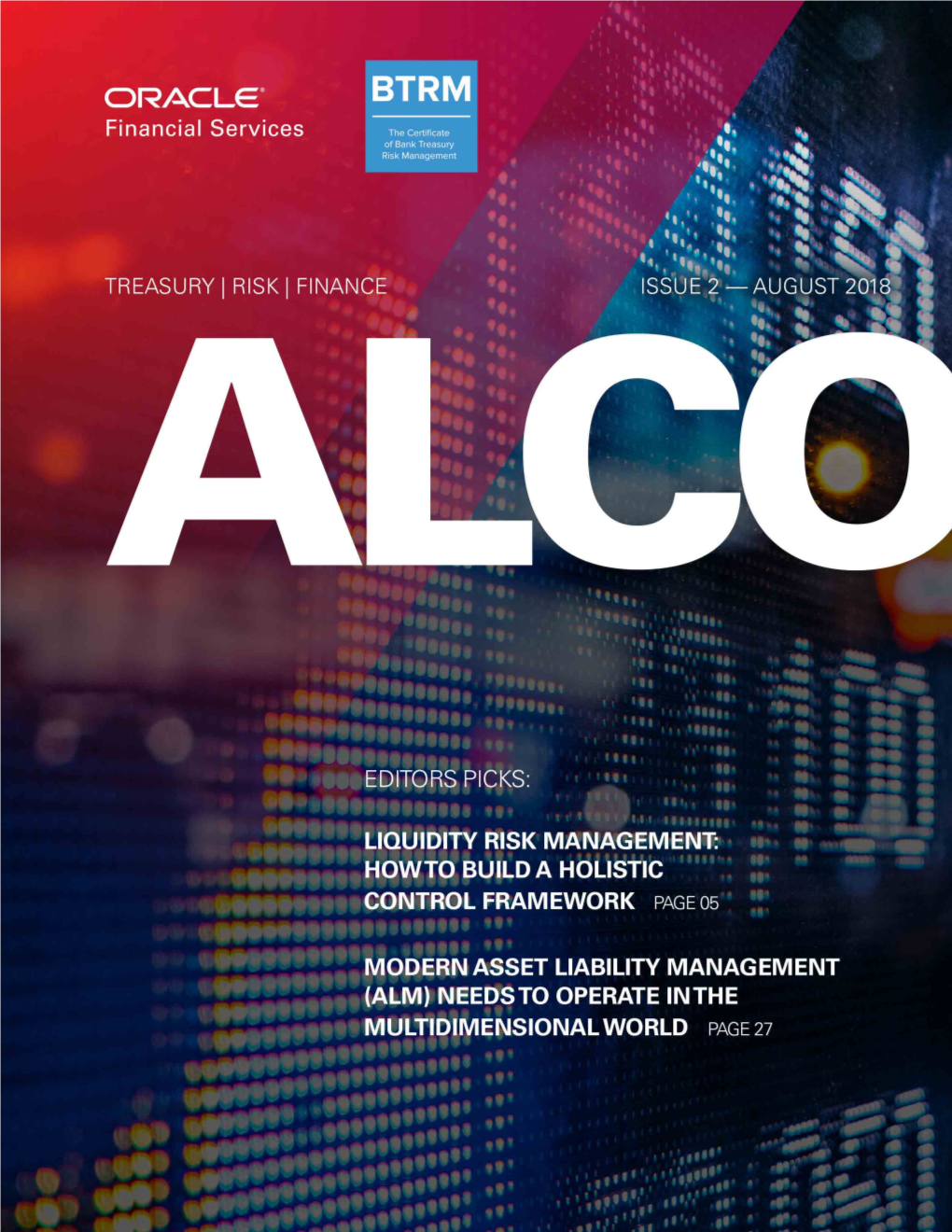 ALCO – Treasury, Risk, Finance – Issue 2, August 2018