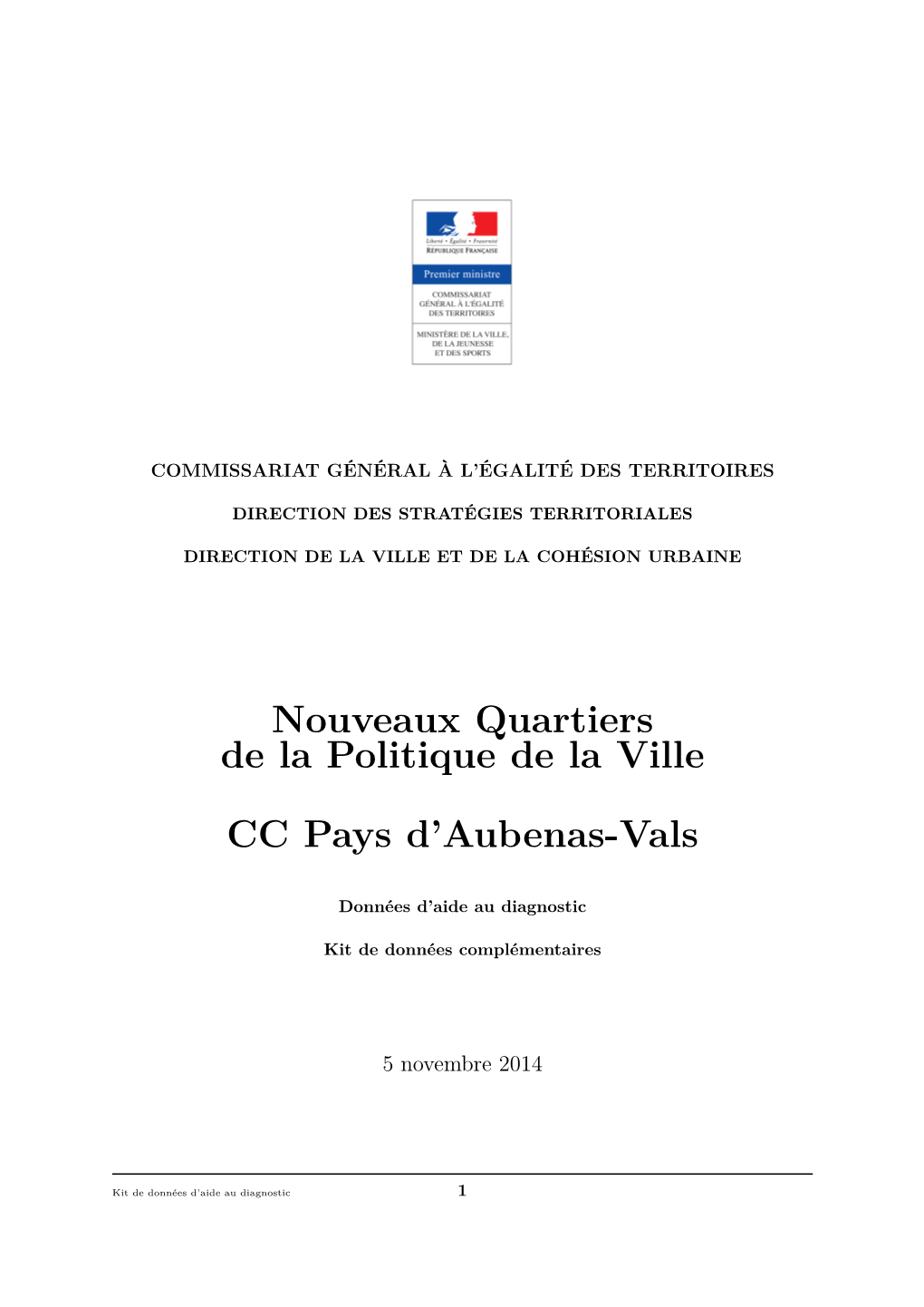 Nouveaux Quartiers De La Politique De La Ville CC Pays D'aubenas-Vals