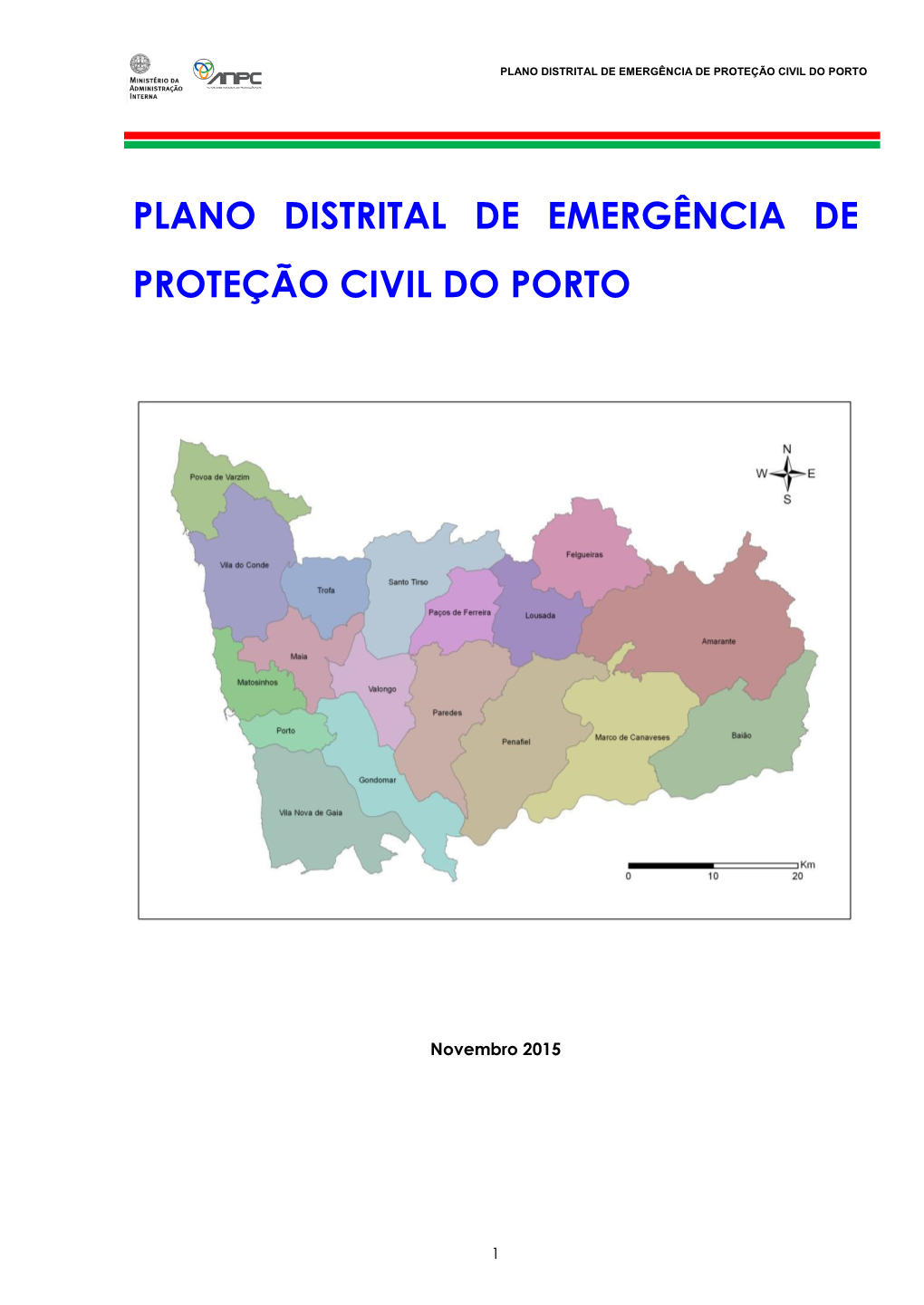 Plano Distrital De Emergência De Proteção Civil Do Porto