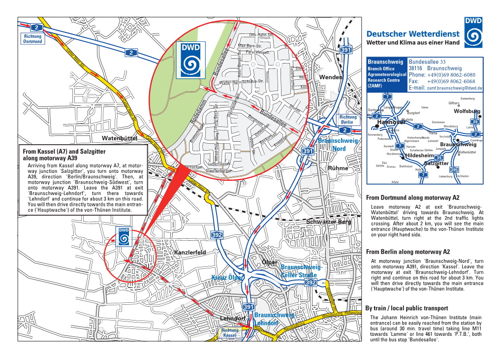 Kanzlerfeldbranch Office 38116 Braunschweig Meitner Weg Bundesallee Agrometeorological Adolf-Bingel-Str