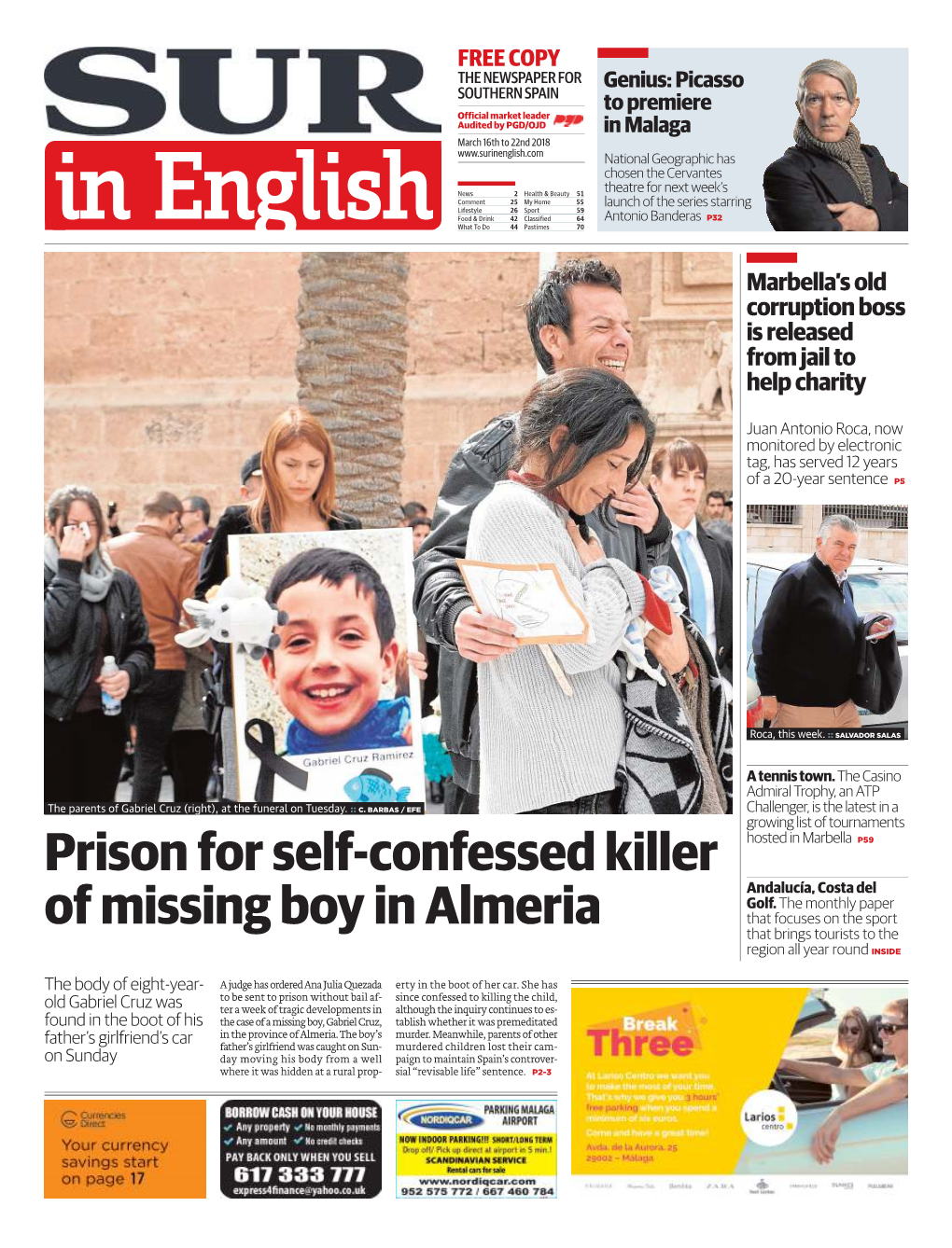 Prison for Self-Confessed Killer of Missing Boy in Almeria