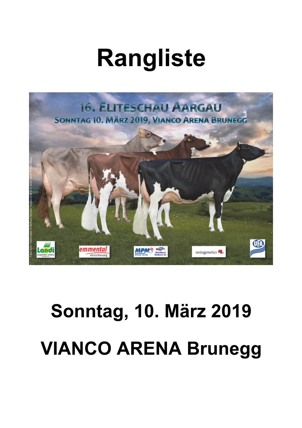 Rangliste 2019