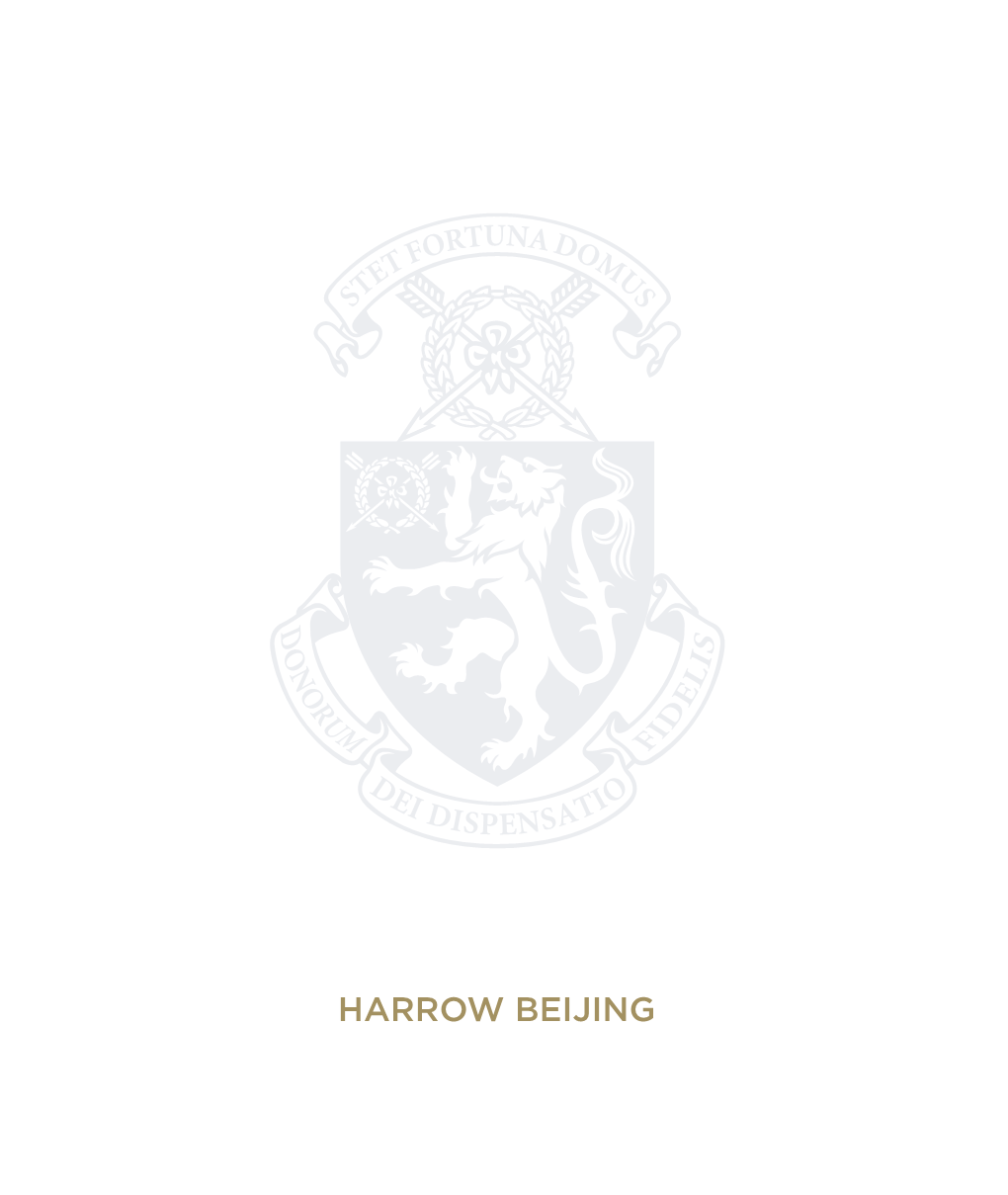 HARROW BEIJING Welcome to Harrow Beijing