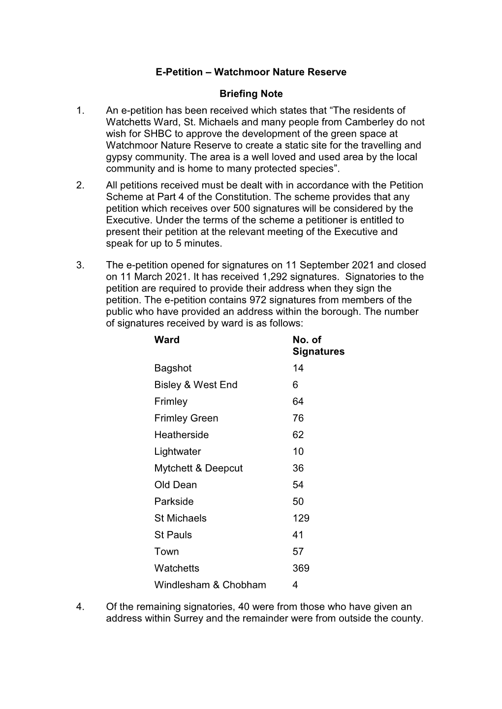 Basingstoke Canal Funding E-Petition Briefing Note