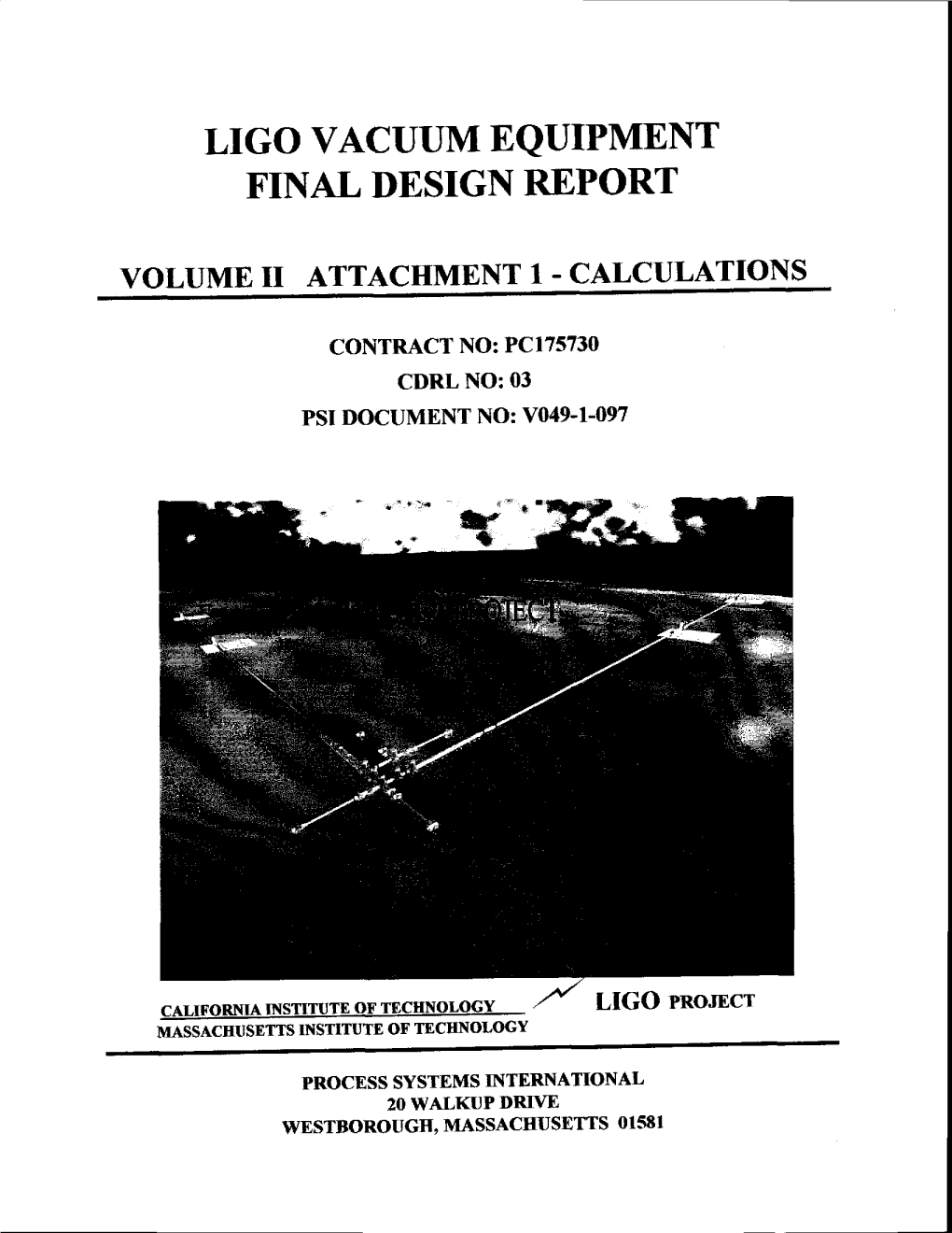 Ligo Vacuum Equipment Final Design Report