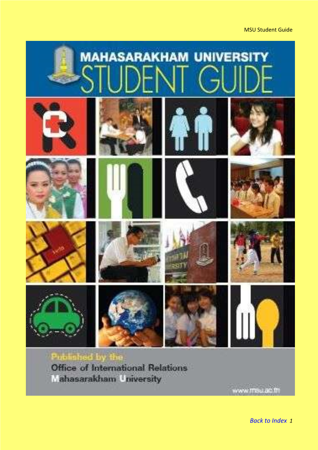 Mahasarakham University International Student Guide