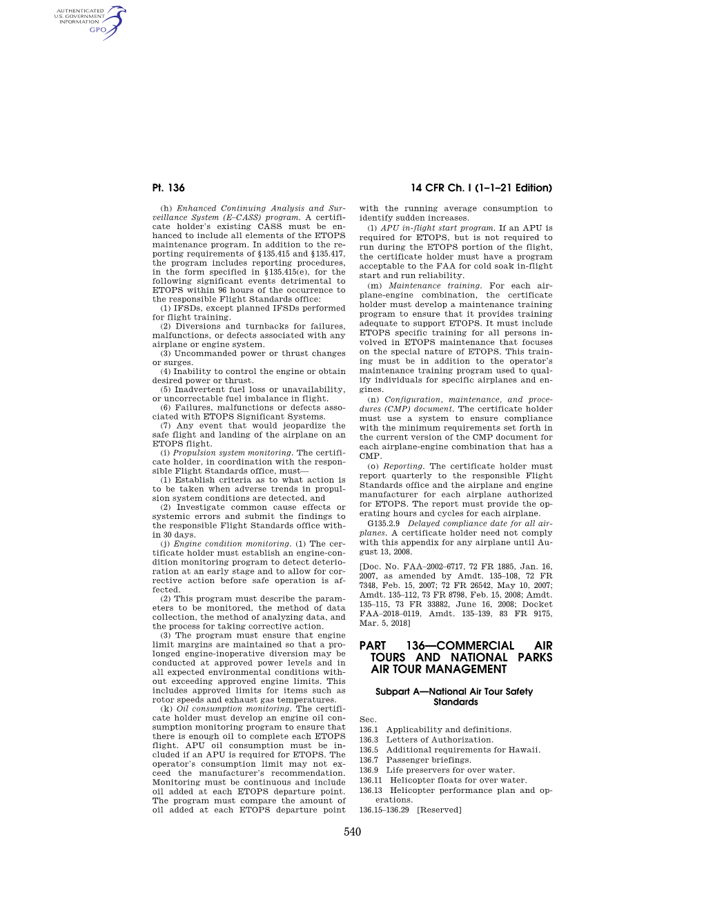 14 CFR Ch. I (1–1–21 Edition)