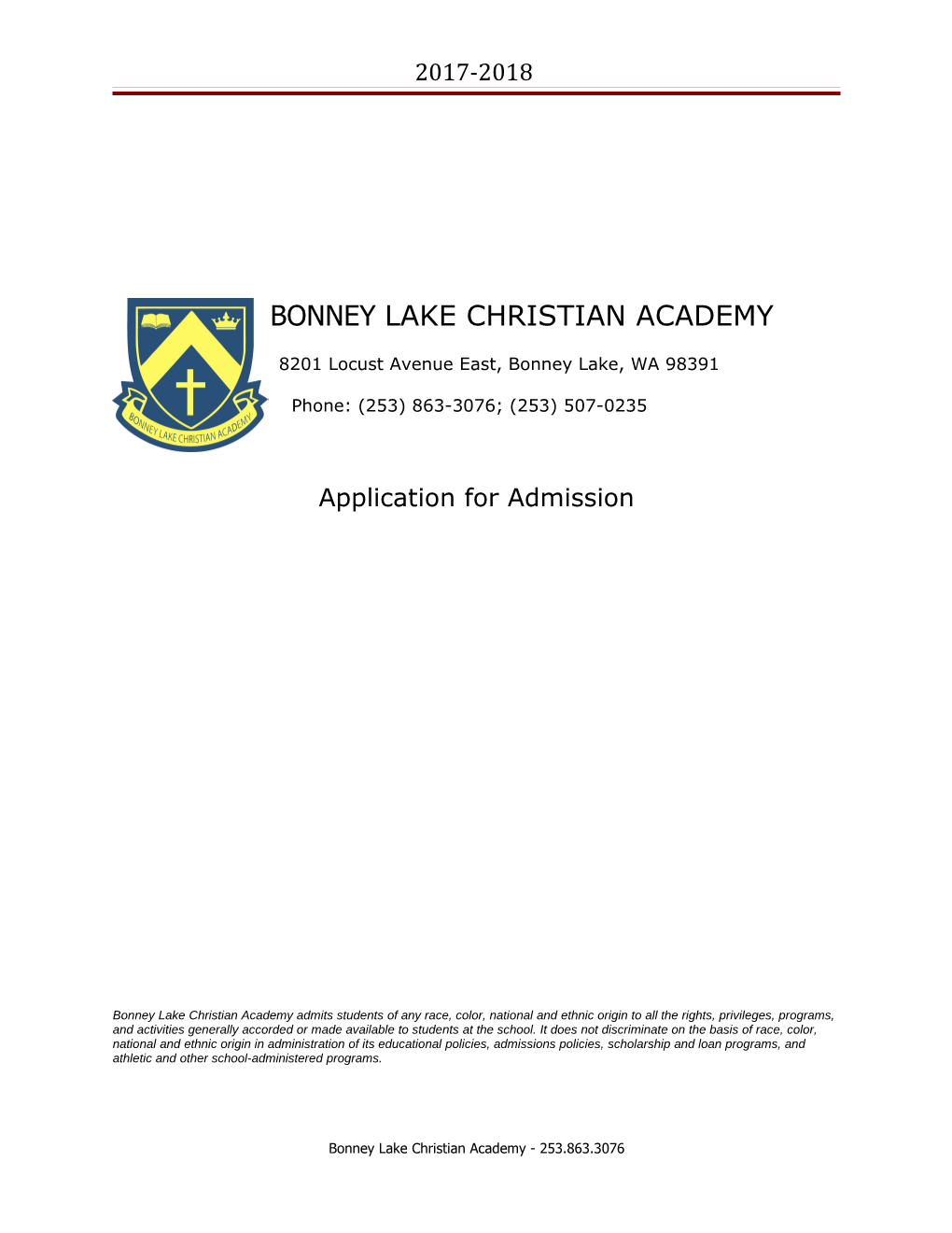 Bonney Lake Christian Academy