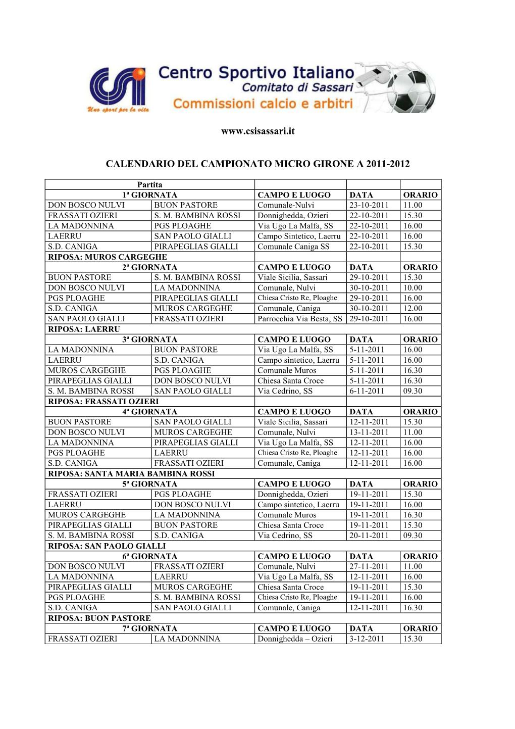 Calendario-Micro-Girone A.Rtf