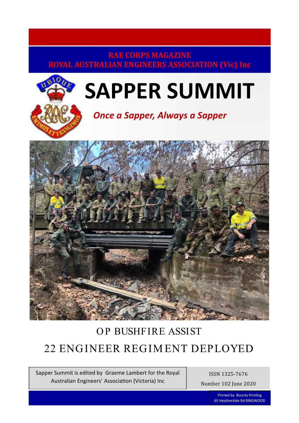 SAPPER SUMMIT Once a Sapper, Always a Sapper