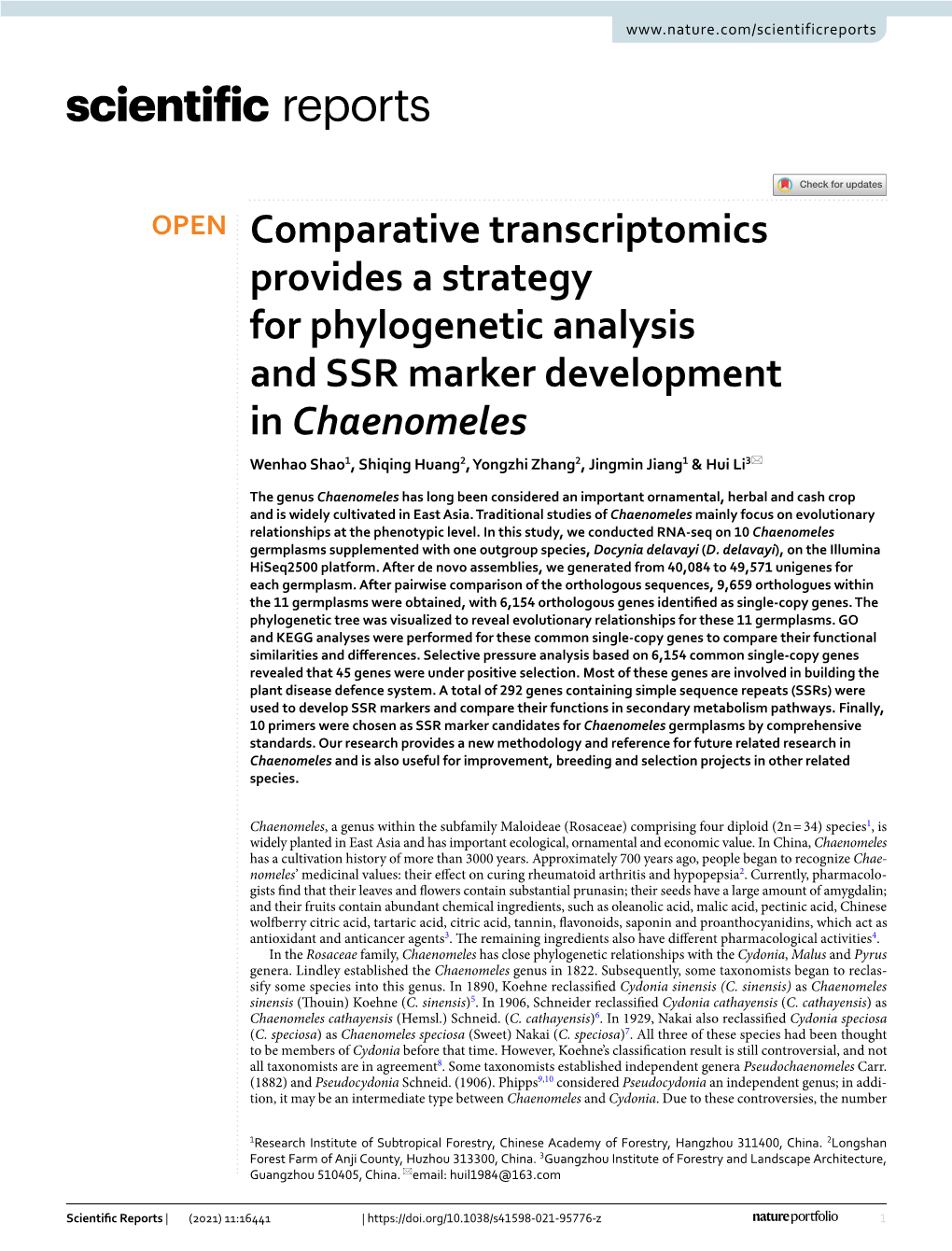 Comparative Transcriptomics Provides a Strategy for Phylogenetic Analysis