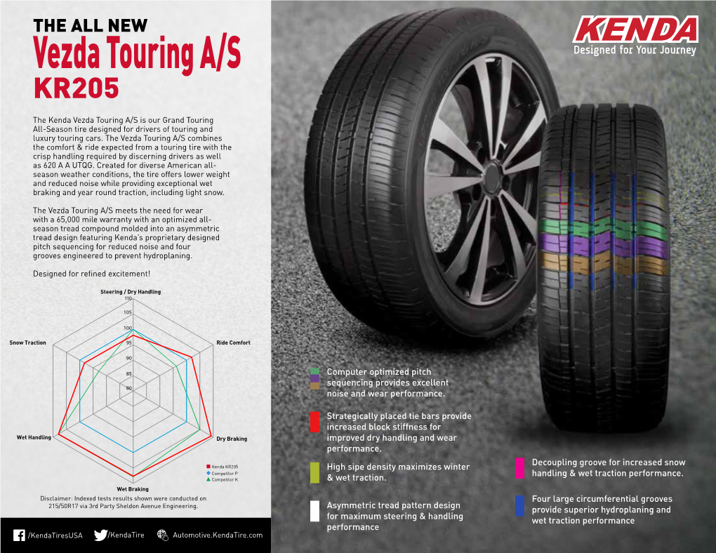 Vezda Touring A/S Designed for Your Journey KR205