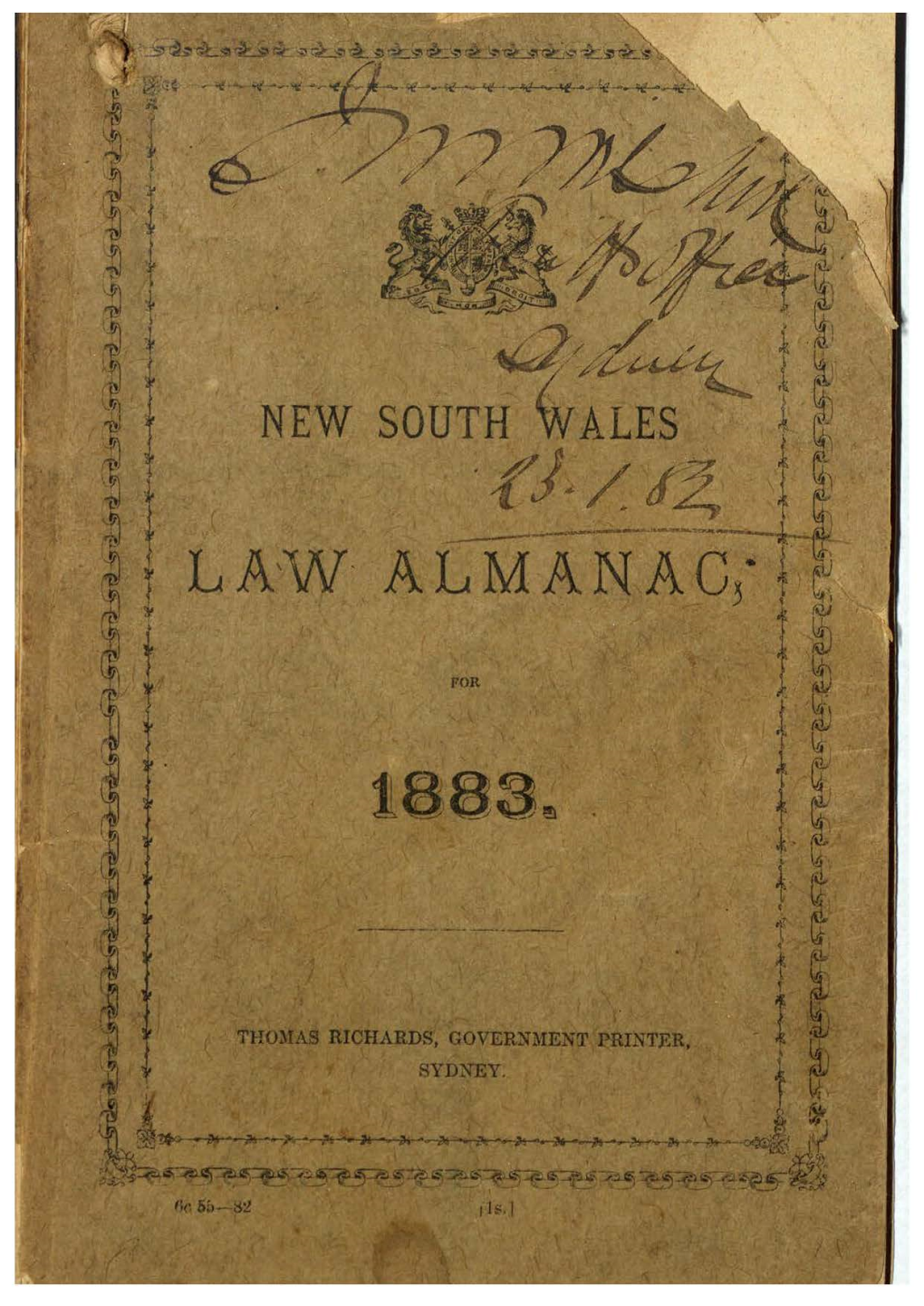 1883 Law Almanac