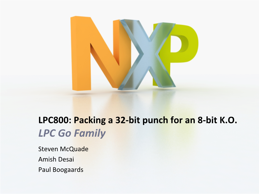 DW2013 LPC800 Packing a 32 Bit Punch