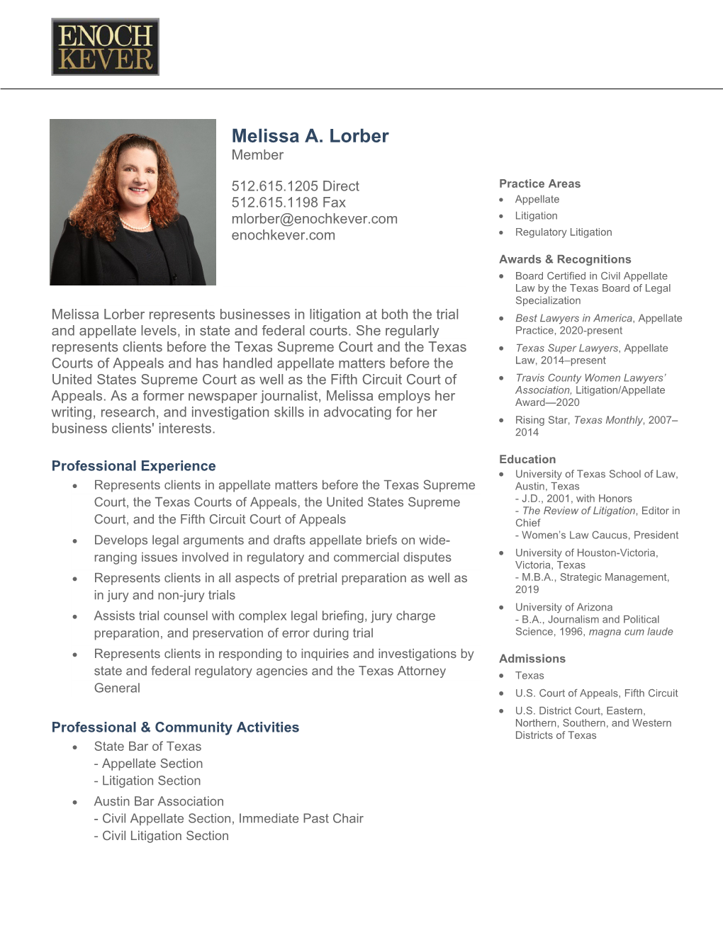 Melissa A. Lorber Member