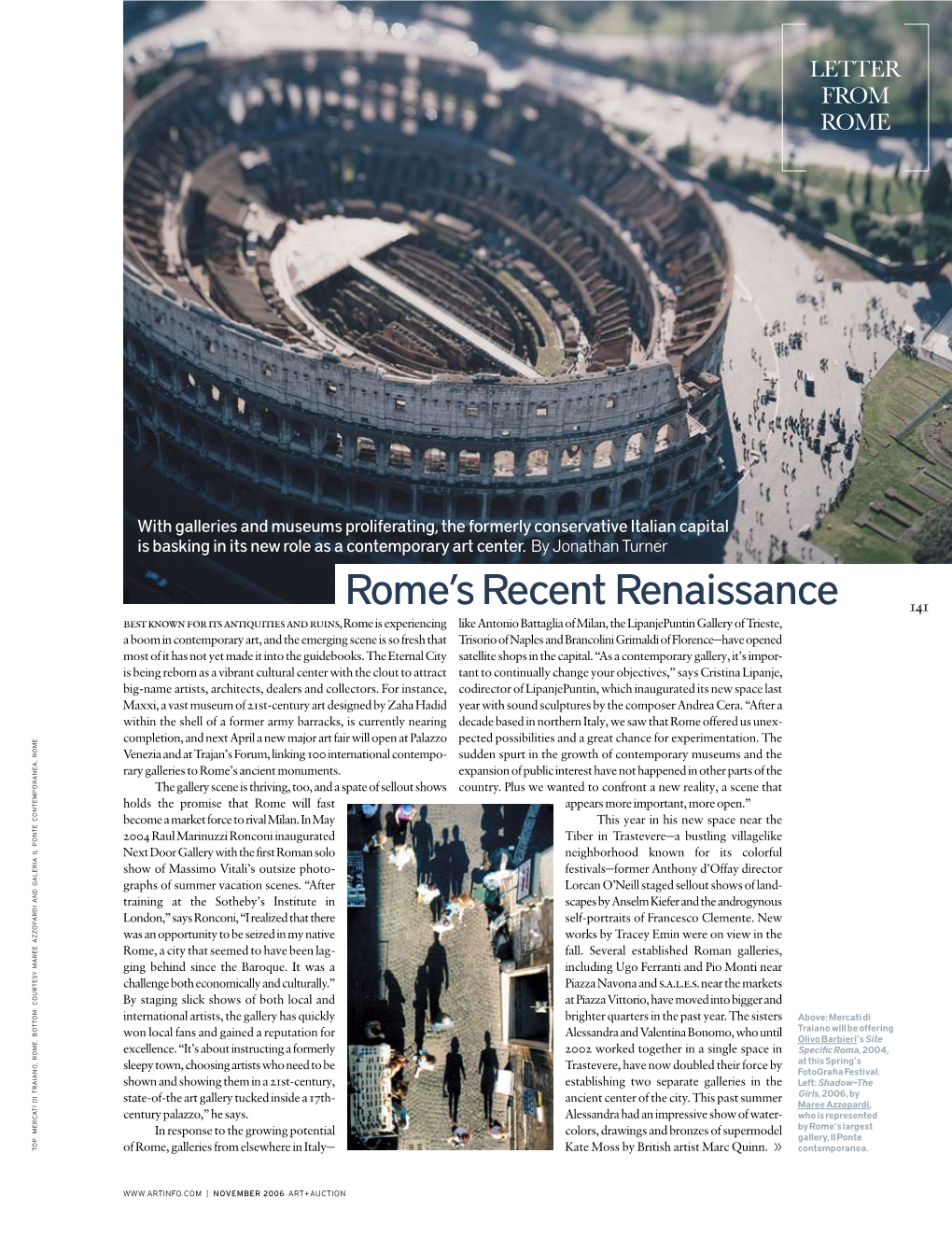 Rome's Recent Renaissance